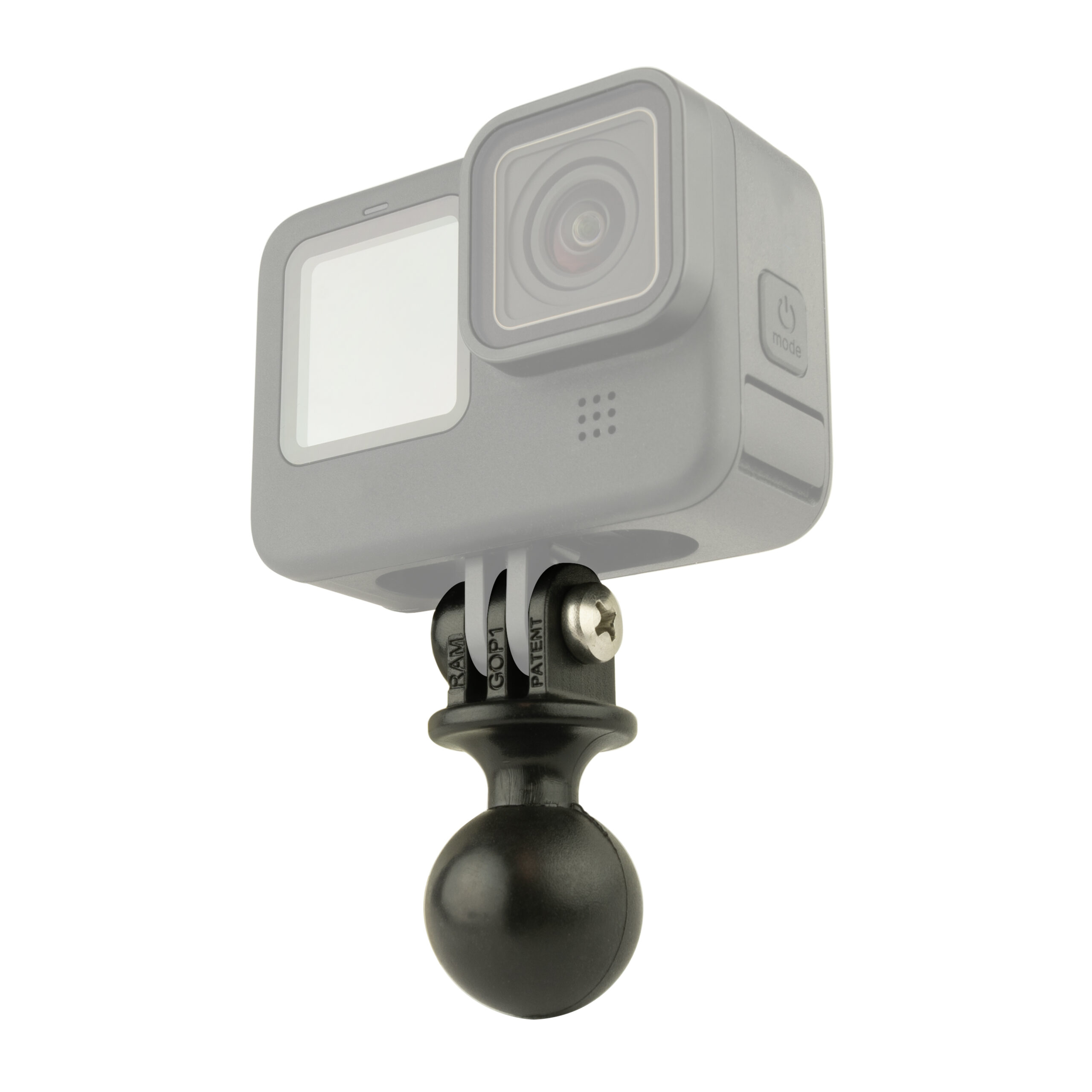 Adaptador universal de bola para cámaras de acción RAM® — GoPro y otras marcas — RAP-B-202U-GOP1